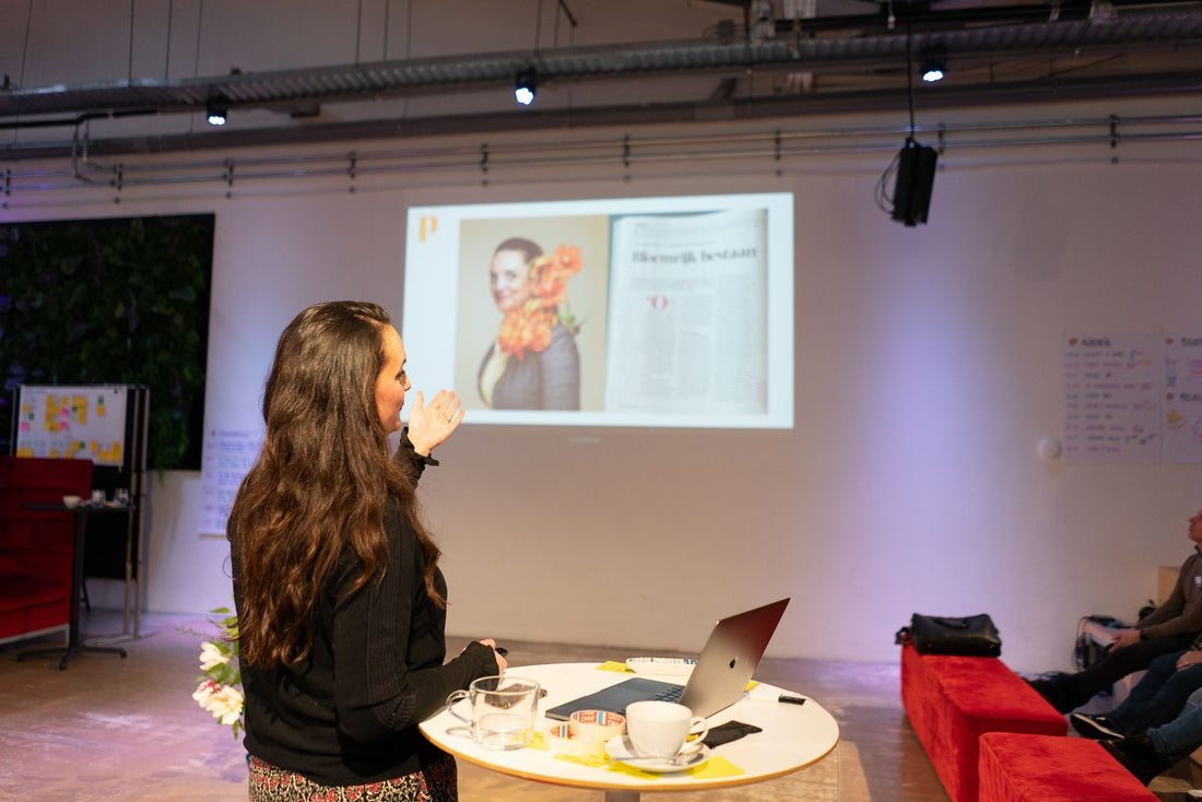 Keynote speaker: Ellyne Bierman van Reflower, de duurzame bloemenbieb