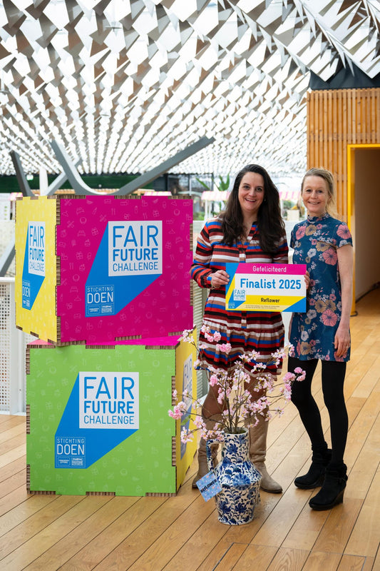 Reflower Finalist van de Fair Future Challenge van Stichting DOEN 2025.