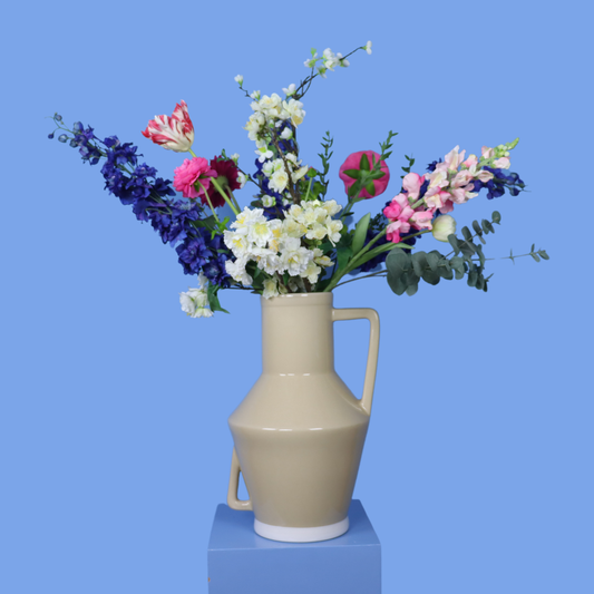 Kunstboeket Jillian in Return to Sender vaas, maat XL – Reflower