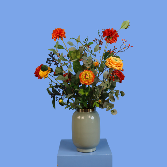 Kunstboeket Laika in Light & Living vaas, maat L – Reflower