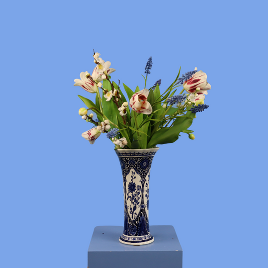 L - Adeline - Vintage Delfstblauwe vaas