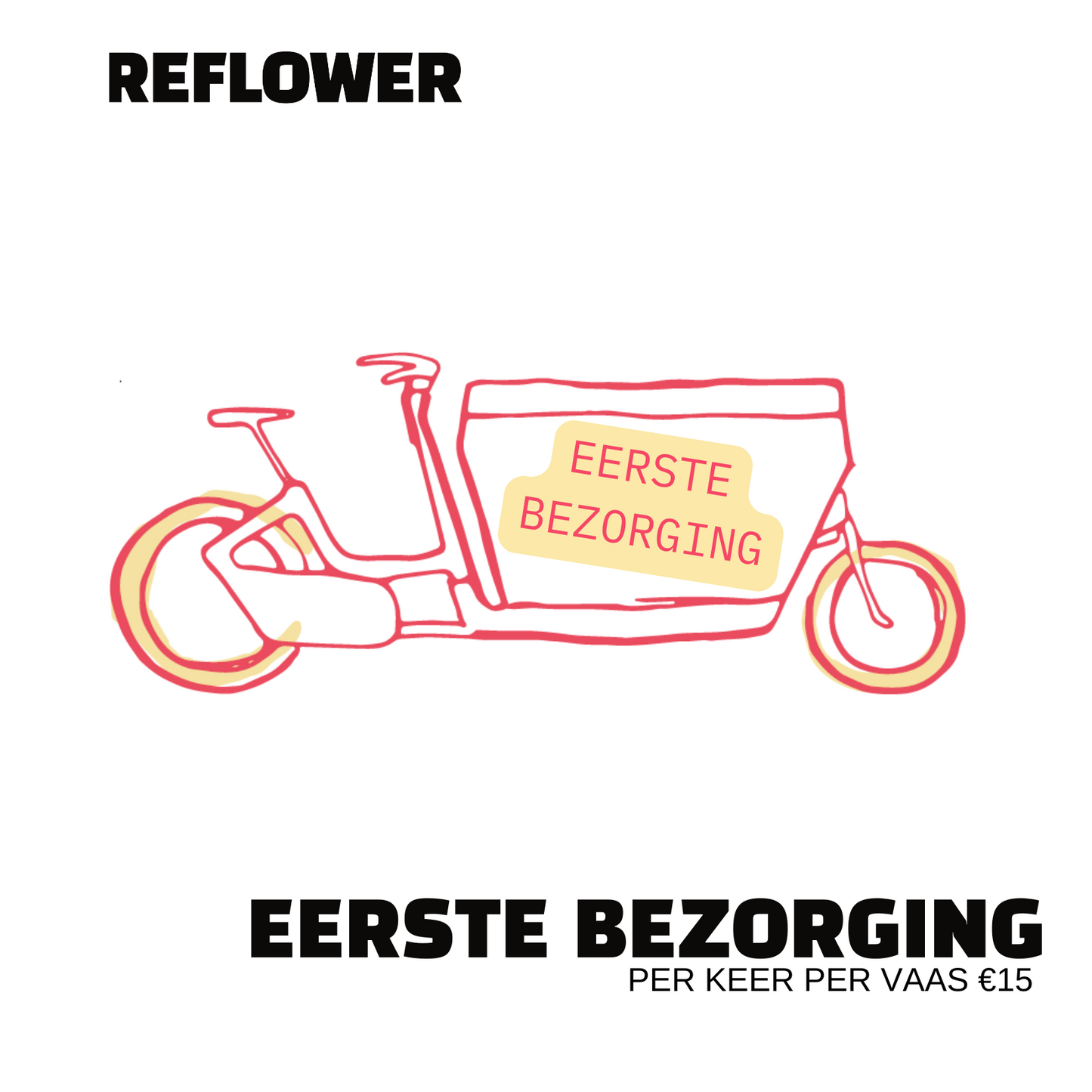 Reflower eerste bezorging | €15 per vaas