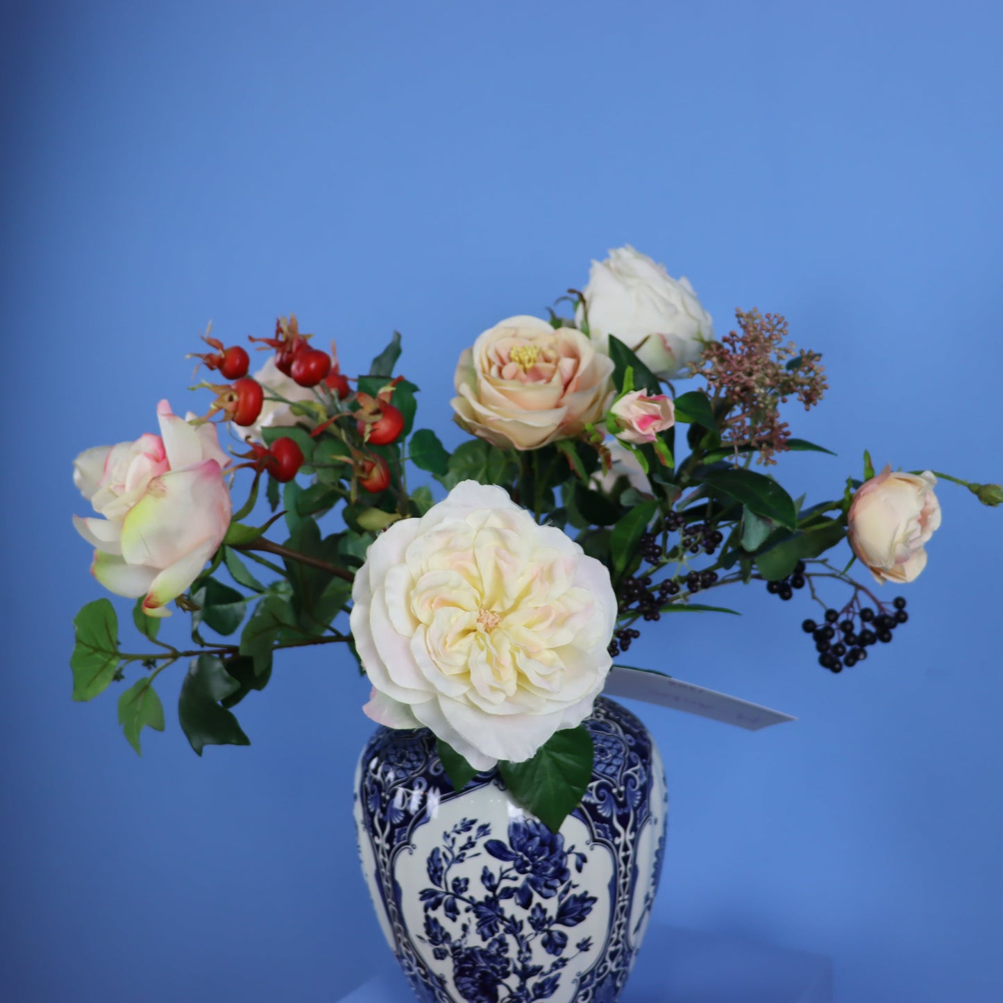 M - Anton - Delfstsblauwe vintage vaas