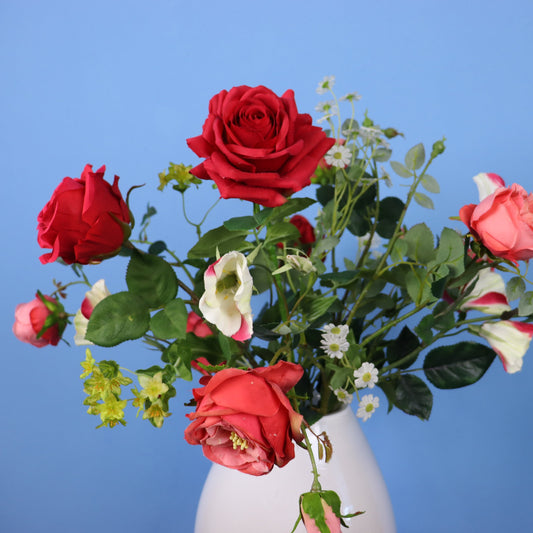 L - Mandy - Witte glazen vaas