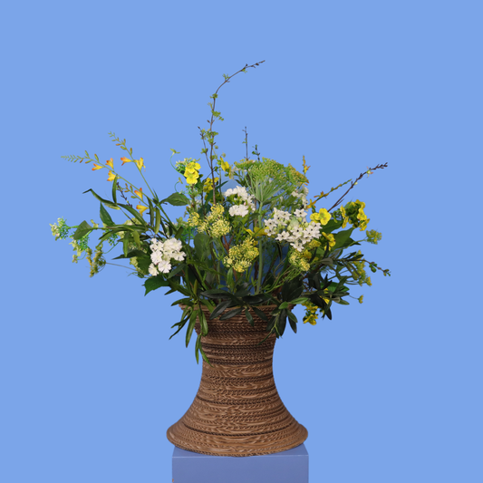 XL - Odessa | Kartent vaas met kunstbloemen | XL