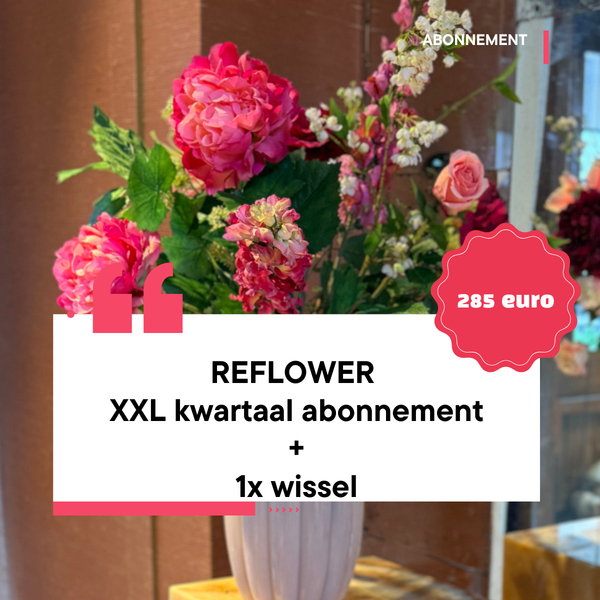 Kwartaalabonnement XXL incl. 1 wissel