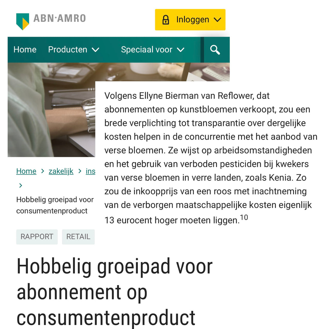 Hobbelig groeipad