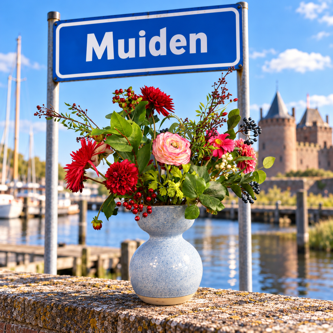 Kunstbloemen in Muiden: elke woensdag bezorgd