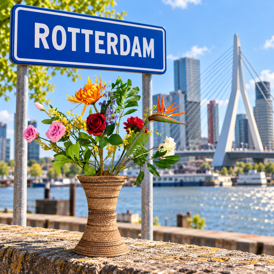 Bloemen bezorgen in Rotterdam: kunstbloemen, elke woensdag
