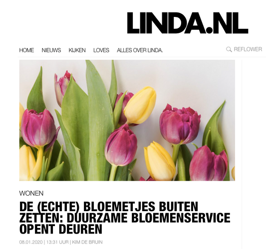 Van Linda.nl: DE (ECHTE) BLOEMETJES BUITEN ZETTEN: DUURZAME BLOEMENSERVICE OPENT DEUREN