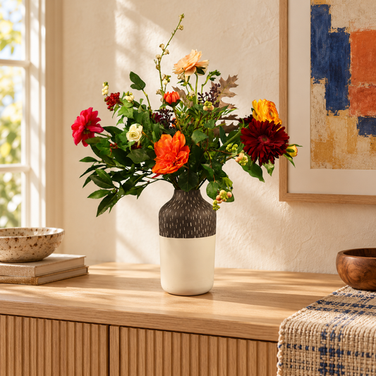 L - Arnoud | Studio Harm & Elke vaas met kunstbloemen | Large