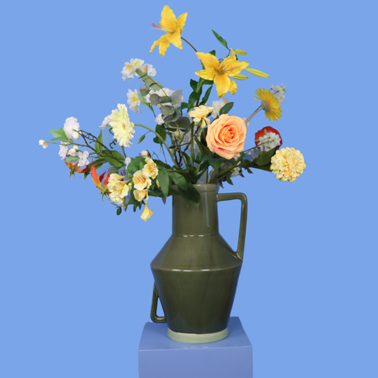 Kunstboeket Misha in Return to Sender vaas, maat XL – Reflower
