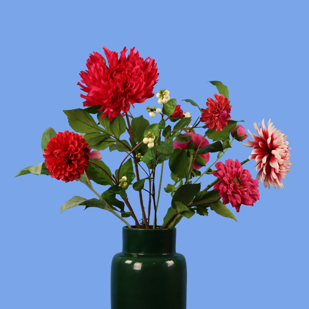 L - Luca | Serax vaas met kunstbloemen | Large