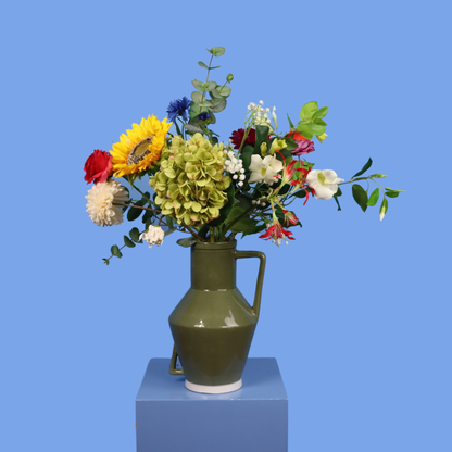L - Benthe | Return to Sender vaas met kunstbloemen | Large