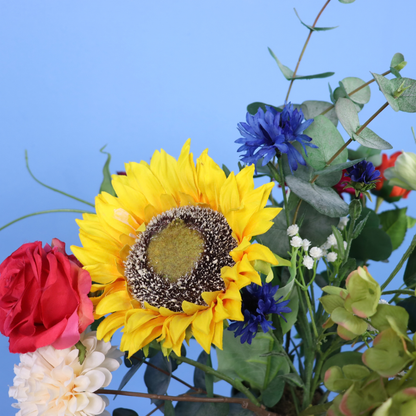 L - Benthe | Return to Sender vaas met kunstbloemen | Large