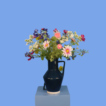 L - Yvette | Return to Sender vaas met kunstbloemen | Large
