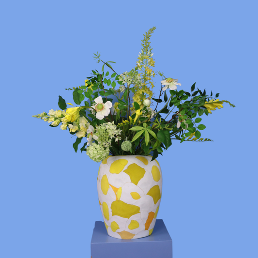 Kunstboeket Jade in Nic&Mic FlipFlop vaas, maat XL – Reflower