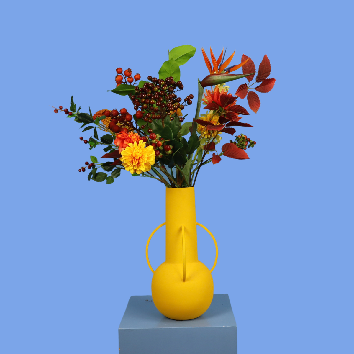 L - Anneloes | Pols Potten vaas met kunstbloemen | Large
