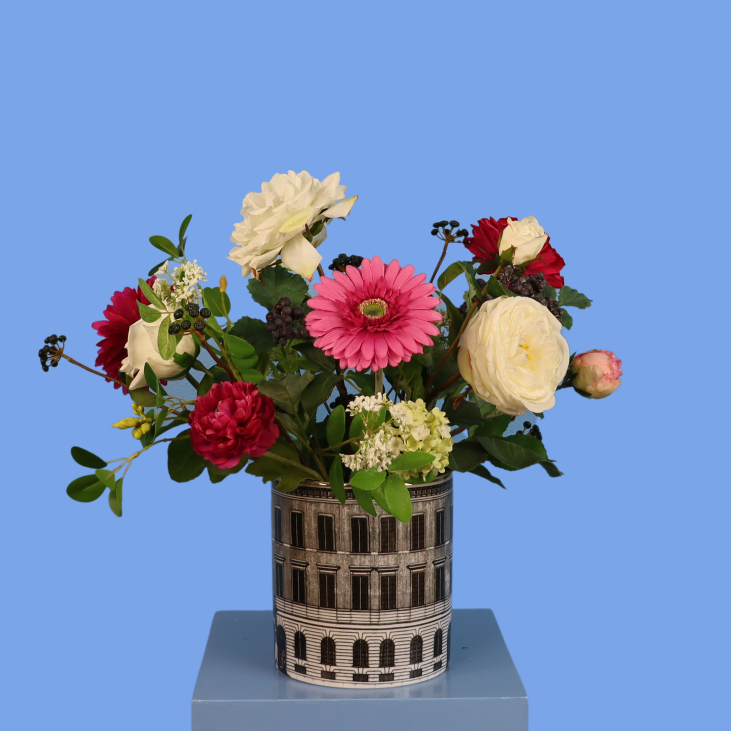 L - Mea - Amsterdamse huisjes vaas