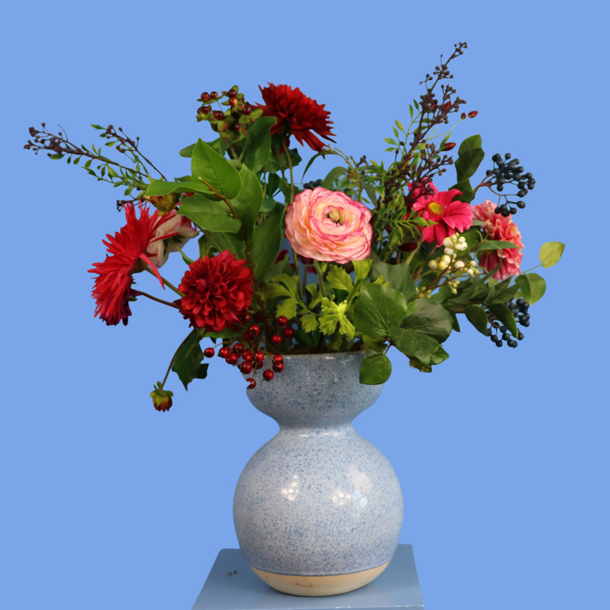 L - Leen | Pols Potten vaas met kunstbloemen | Large