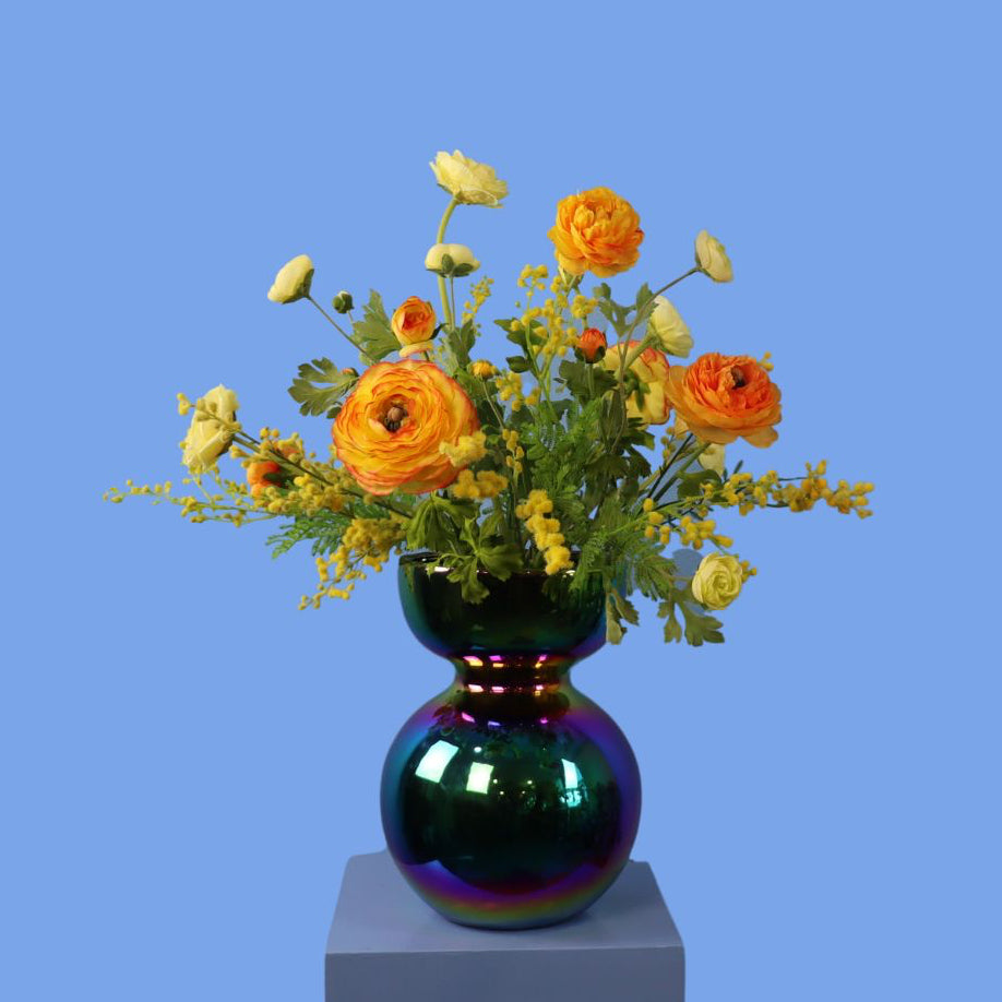 Kunstboeket Claudia in Pols Potten vaas, maat L – Reflower