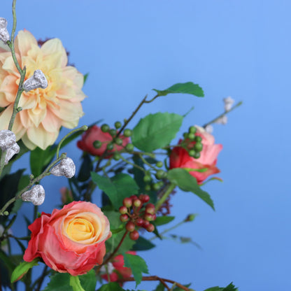 L - Zayn | Pols Potten vaas met kunstbloemen | Large