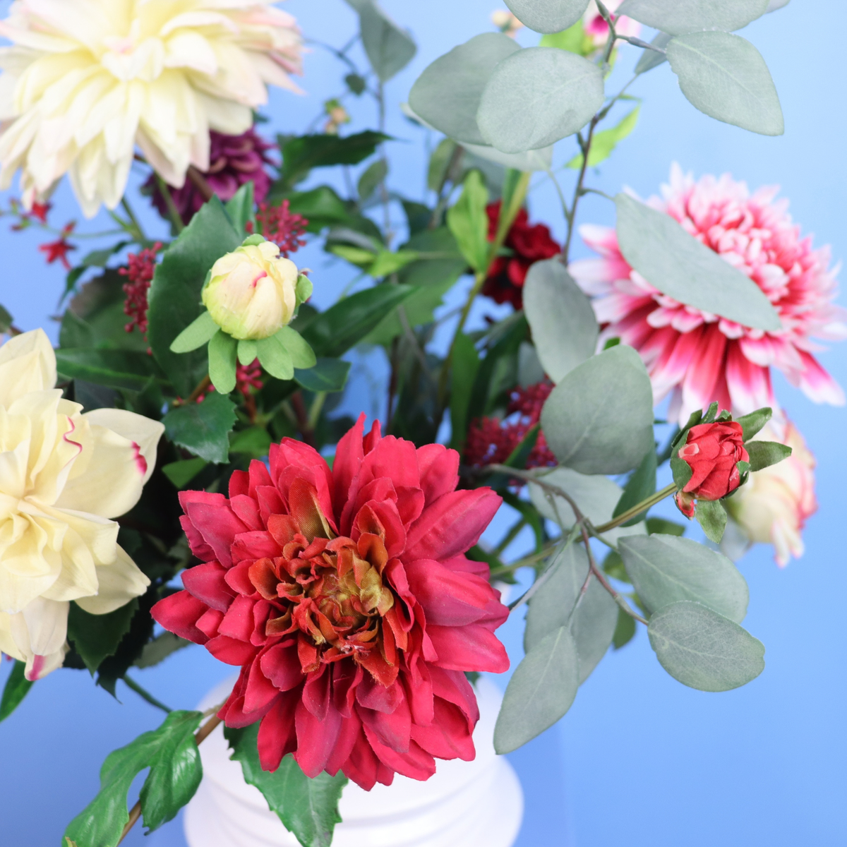 L - Alyssa | Pols Potten vaas met kunstbloemen | Large