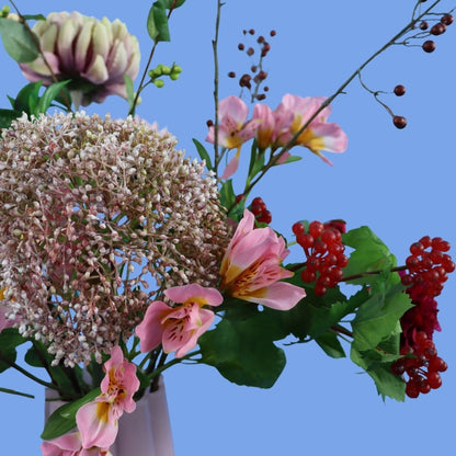 L - Kenna | Pols Potten vaas met kunstbloemen | Large