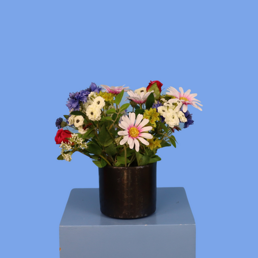 Kunstboeket Truus in Vintage vaas, maat M – Reflower