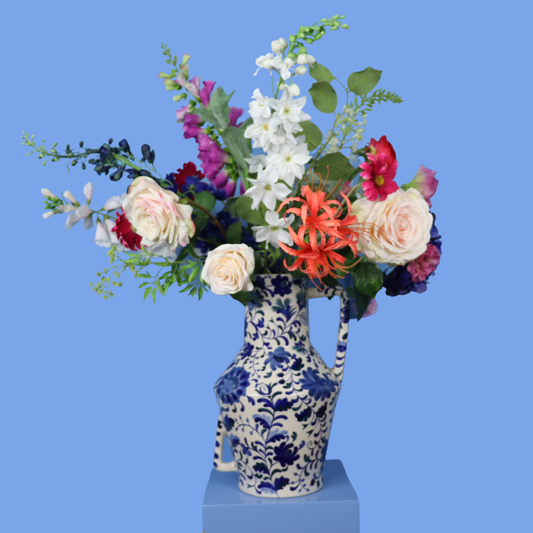 XL - Michel | Return to Sender vaas met kunstbloemen | XL