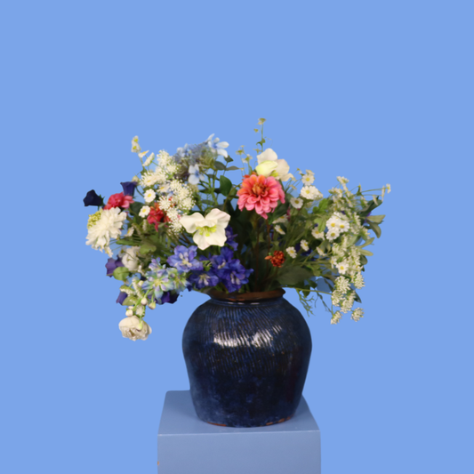 Kunstboeket Naud in designvaas, maat L – Reflower