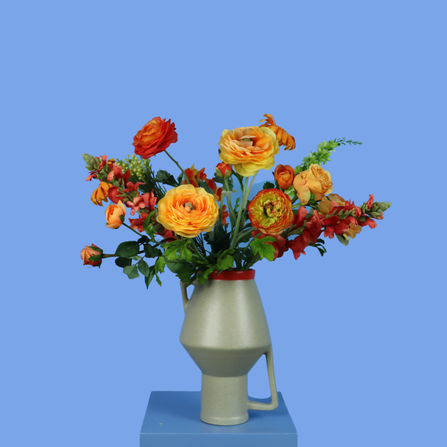 L - Amira | Return to Sender vaas met kunstbloemen | Large