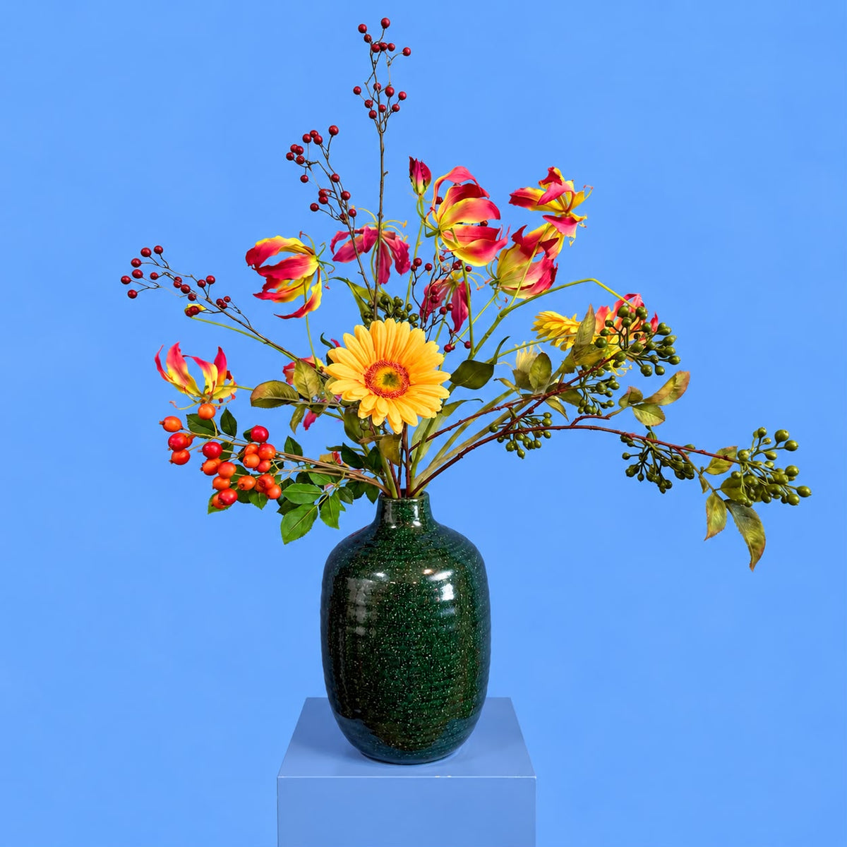 XL - Benja | Serax vaas met kunstbloemen | XL