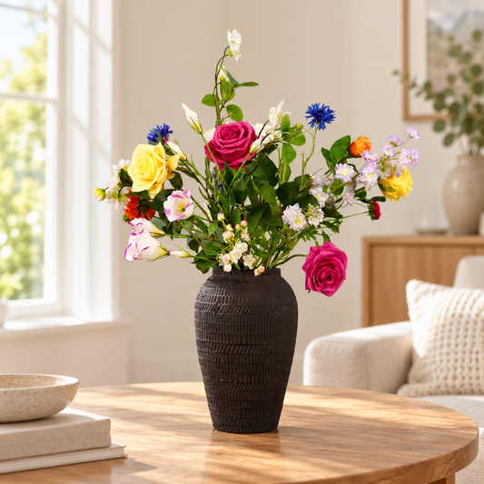 L - Jenti | Serax vaas met kunstbloemen | Large