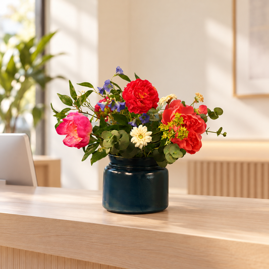M - Moon | Serax vaas met kunstbloemen | Medium
