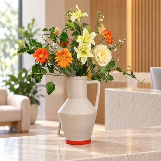 XL - Lisse | Return to Sender vaas met kunstbloemen | XL