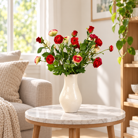 M - Jamie | Sia vaas met kunstbloemen | Medium