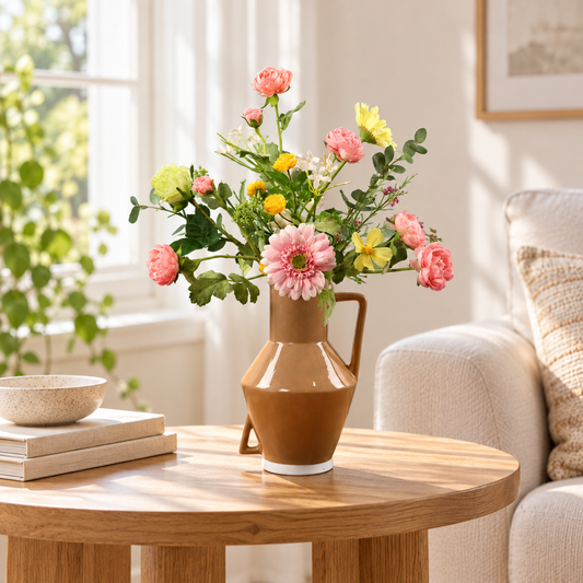 M - Michelle | Return to Sender vaas met kunstbloemen | Medium