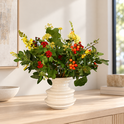 L - Freesia | Pols Potten vaas met kunstbloemen | Large