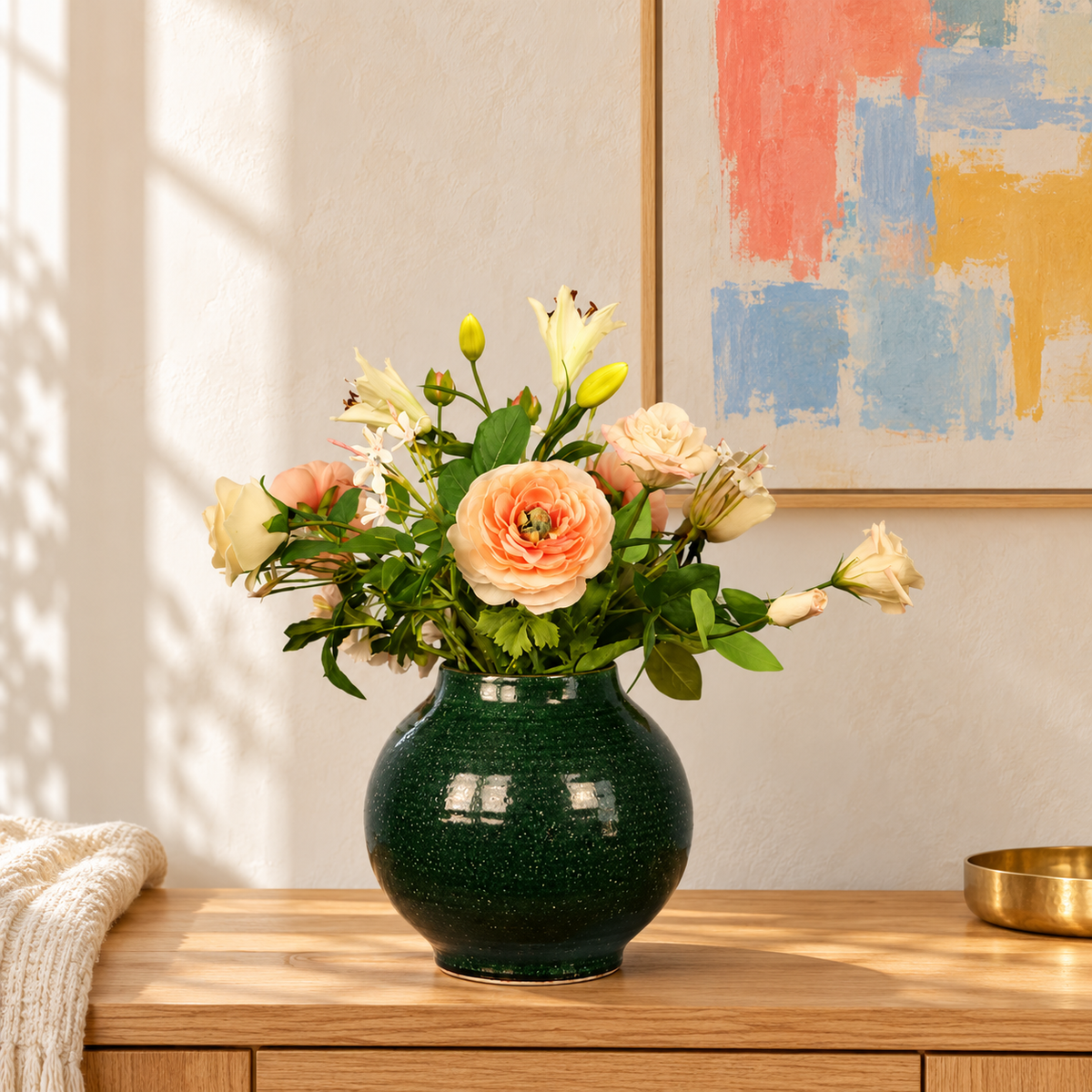 M - Sandra | Serax vaas met kunstbloemen | Medium