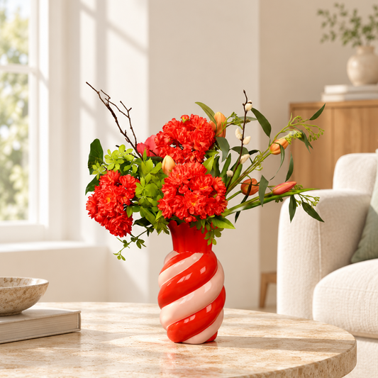 M - Sep | House Vitamin vaas met kunstbloemen | Medium