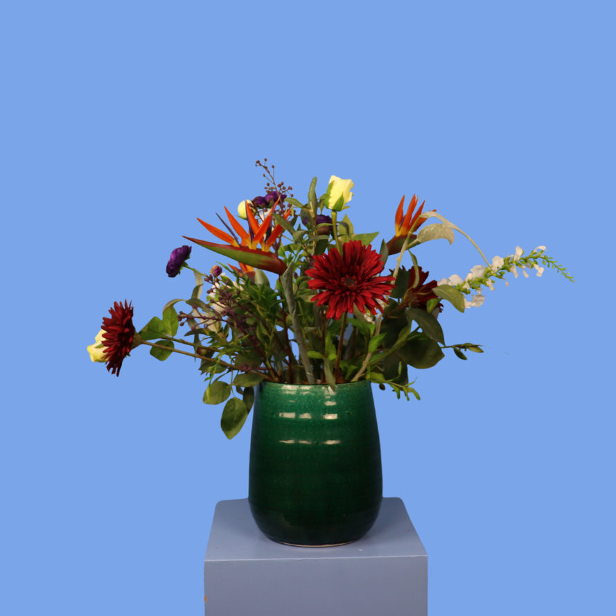 L - Guus | Serax vaas met kunstbloemen | Large