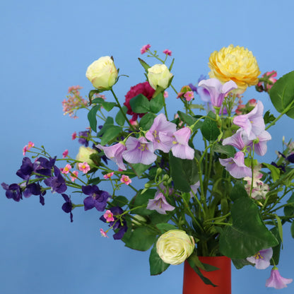 L - Anoek | Pols Potten vaas met kunstbloemen | Large
