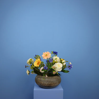 M - Lotus - Robuuste stenen pot