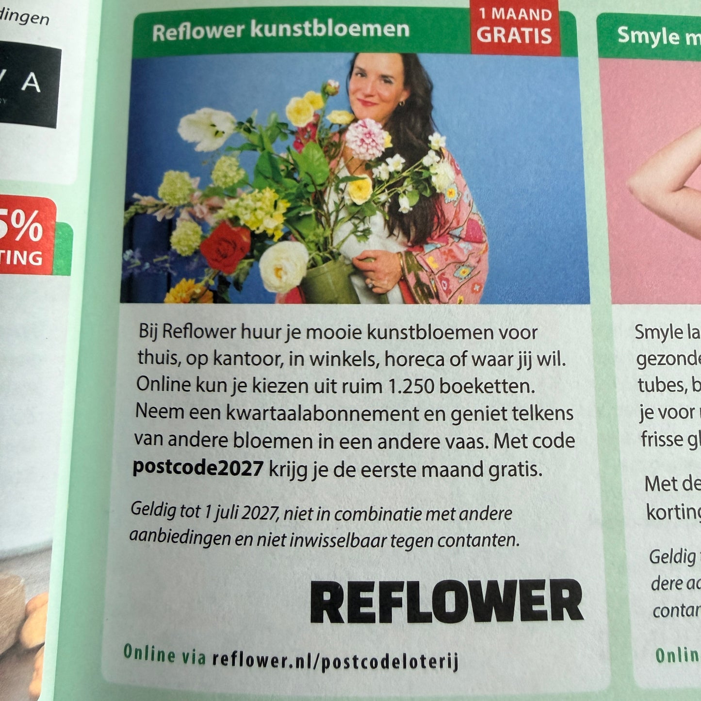 Reflower kunstbloemenabonnement – boeket inclusief designvaas