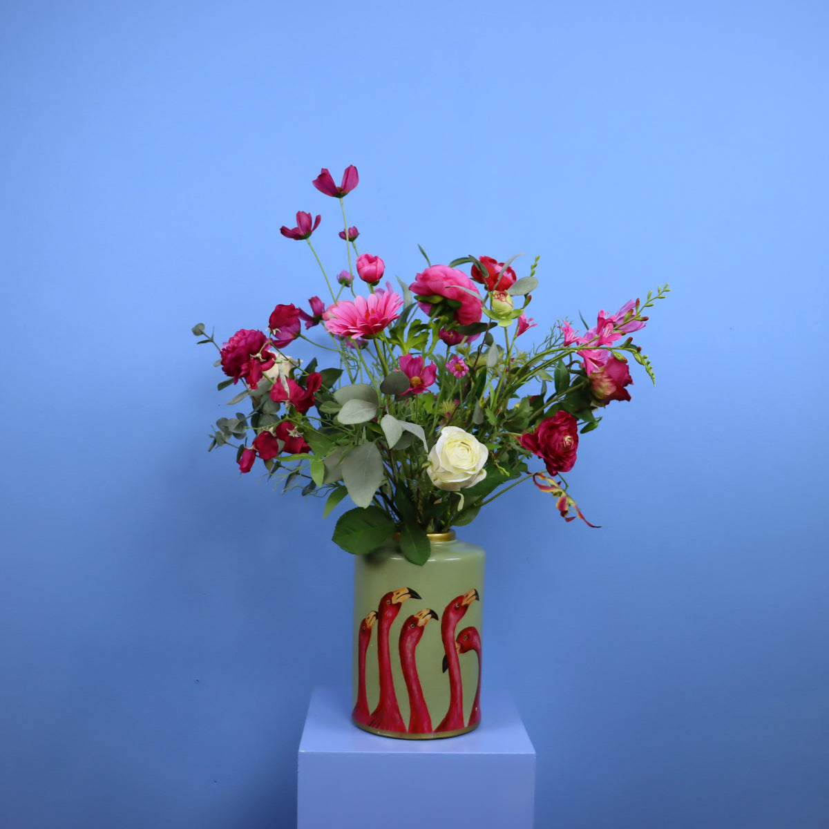 L - Cas | Kare Design vaas met kunstbloemen | Large