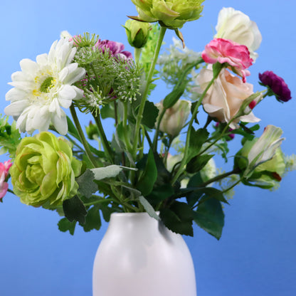 M - Kirsten - witte vaas