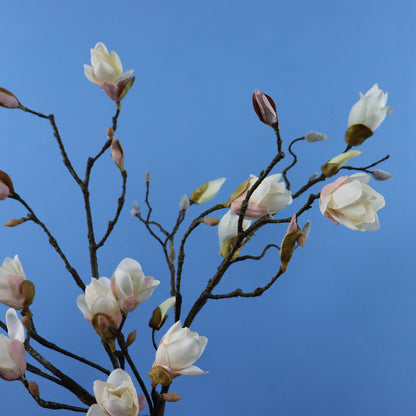 Kunstboeket Ronnie in zwarte matte cilindervaas, maat M – Reflower, abonnement op kunstbloemen