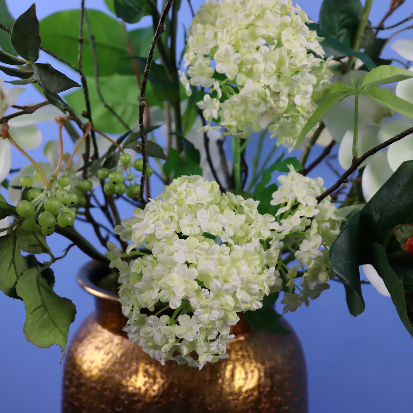 L - Rudolph - Gouden metalen vaas