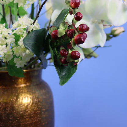 L - Rudolph - Gouden metalen vaas